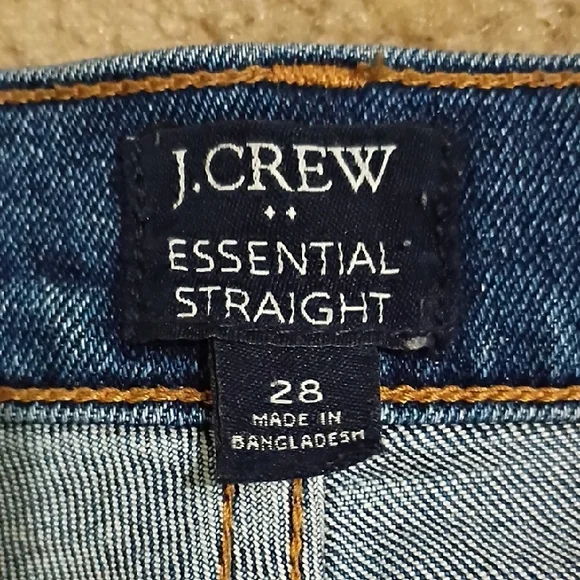 J. Crew Women's Straight Leg Blue Jeans - Picture 3 of 8